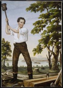 A portrait for Lincoln's 1860 campaign. Source: Chicago History Museum