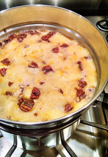 Maple pudding on stove (2)