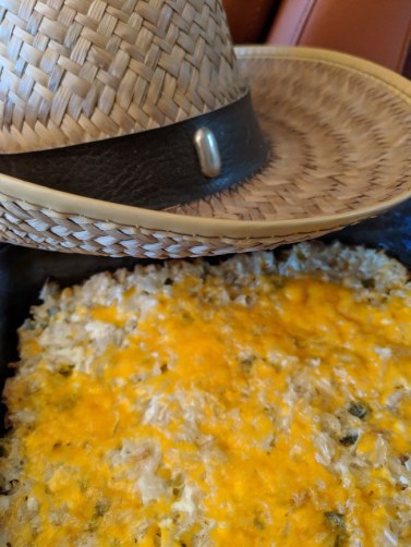 Rice with cowboy hat